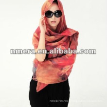 Digital print, 100% wool scarf